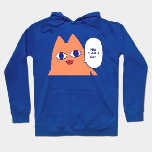 chiyo dad saying yes i am a cat / funny azumanga daioh meme Hoodie